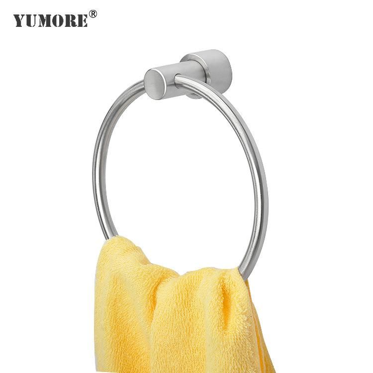 Wall Mounted Stainless Steel Towel Rack Hotel Bathroom Towel Ring