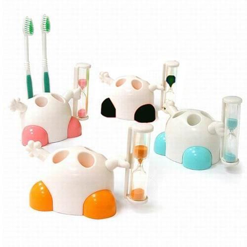 Toothbrush Holder with Sand Timer