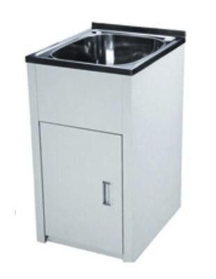 Waterproof White Single Laundry Tubs with Cabinet (460)