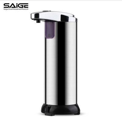 Saige 250ml Table Top Stainless Steel Automatic Liquid Soap Dispenser for Amazon