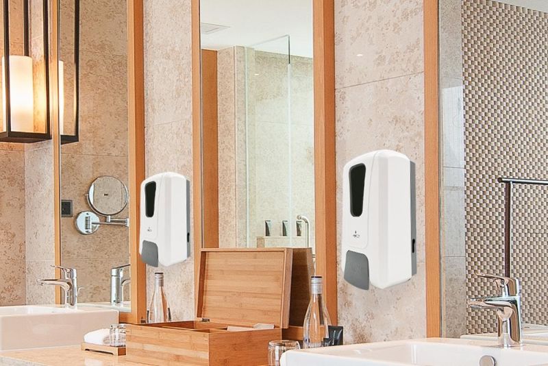 Public Commercial Wall Mounted 1200ml Manual Liquid Soap Antibacterial Gel Hand Sanitizer Dispenser