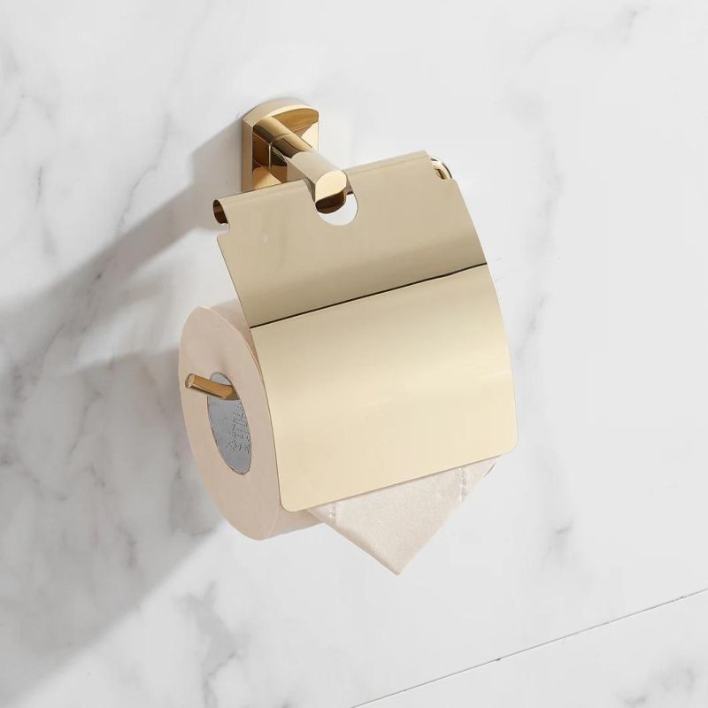 Bathroom Toilet Tissue Holder Paper Holder Modern Copper Golden