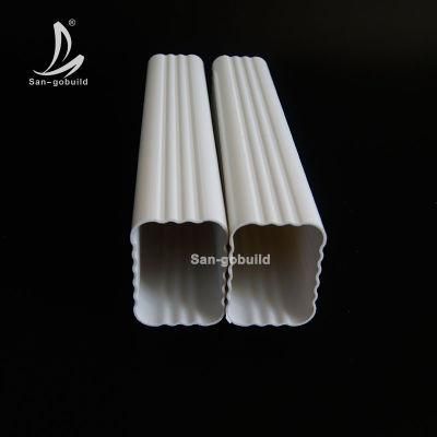 Rain Drainage System Gutter Single Layer Dachrinne Square Shaped Plastic Pipe