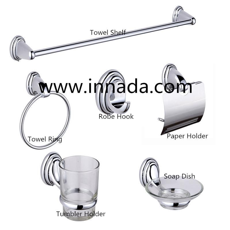 Fashion Bathroom Accessory Set 6PCS Bathroom Fittings Bathroom Sets for Hotel Household