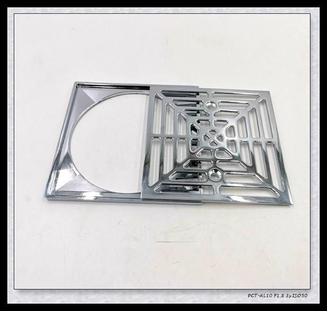 Zinc Alloy Polished Chrome Round Shower Drain