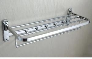 Design Stainless Steel Wall Shelf Folding Towel Rack for Bathroom