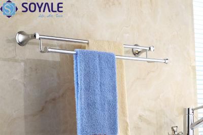 Brass Double Towel Bar with Chrome Plated Sy-6948
