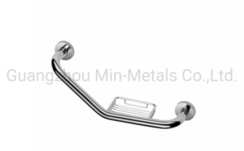 Stainless Steel Handrail Hotel Equipment Safe Grab Bar with Soap Dish Mx-GB402e