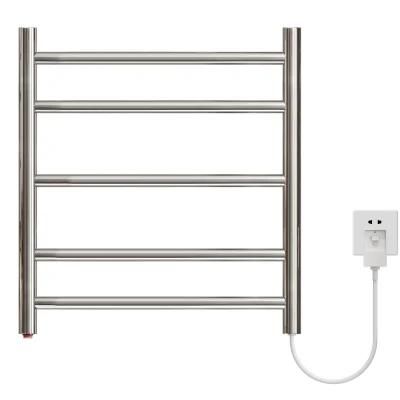 304 Stainless Steel Round 5 Bars Electric Towel Warmer for Bathroom