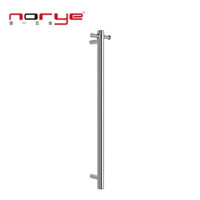 Hotel Bathroom Stainless Steel Mirror Silver Standing Electric Heated Towel Rack Towel Warmer