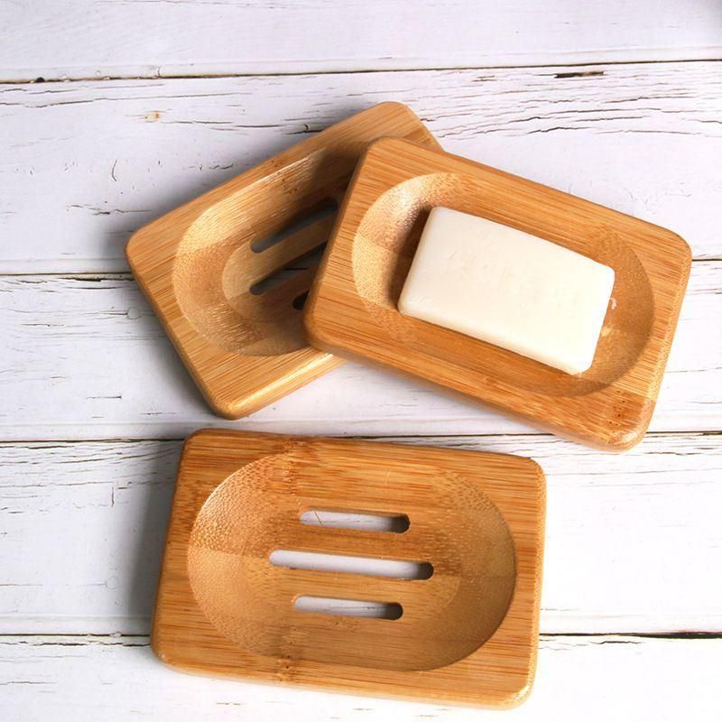 Natural Wooden Bamboo Soap Dish Soap Dish Container Hand Craft for Soap