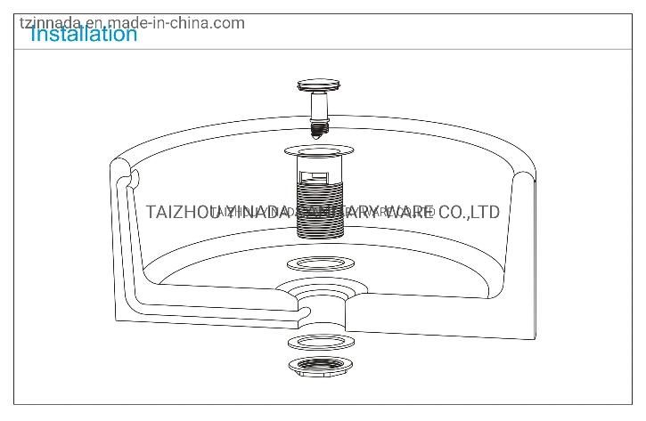 1"1/2 Chrome Bathroom Pop up Waste Basin Drain with Overflow Clic-Clac Sink Drainer (ND523)