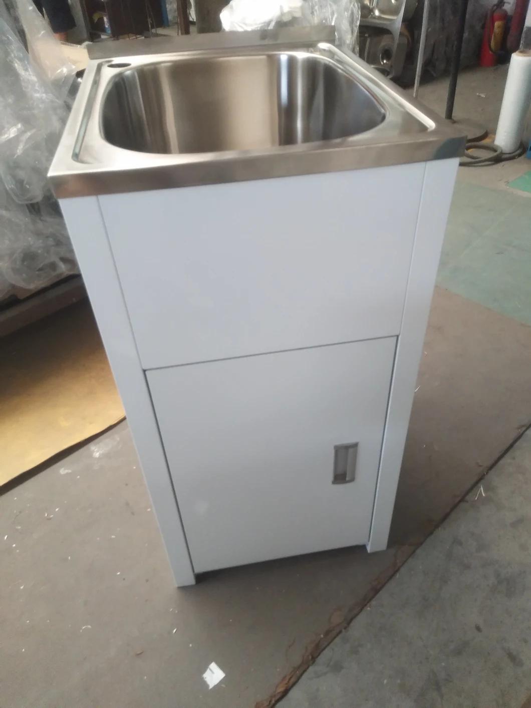 Bathroom White Single Sink Laundry Tub (555)