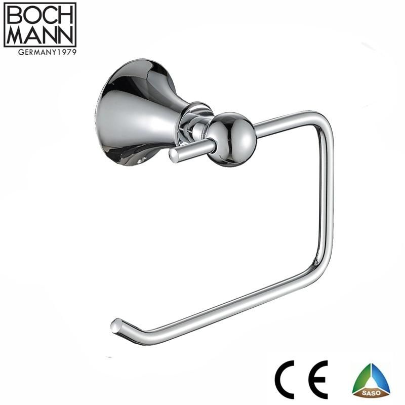 Bathroom Tumbler Holder and Chrome Color Zinc Single Round Tumbler Holder