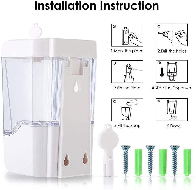 Wall Mount Smart Sensor Gel Sanitizer Soap Dispenser