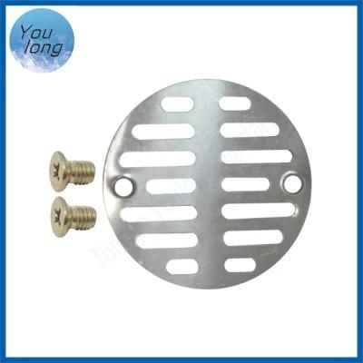 Stainless Steel 201 Round Floor Drain 8.5cm with Two Screws