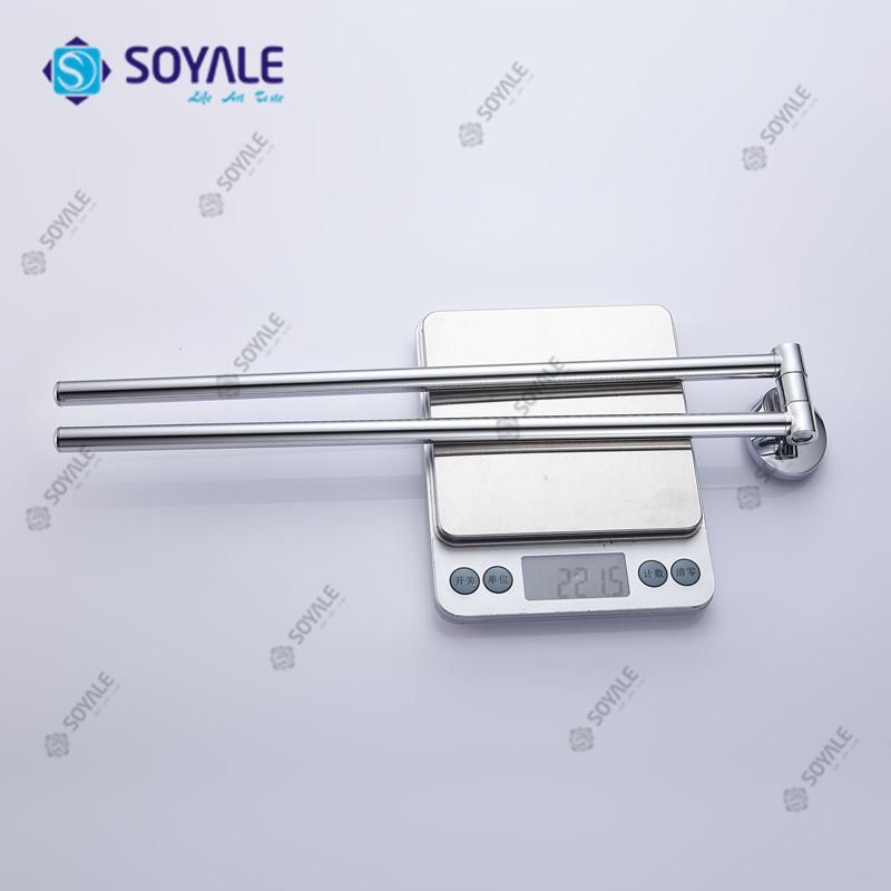 Zinc Alloy Swivel Double Towel Bar Sy-12196