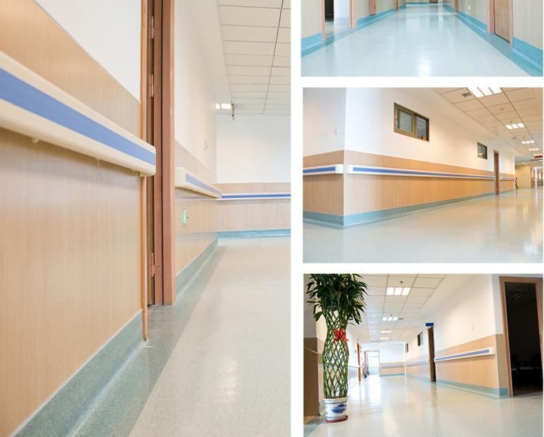 Wall Mounted PVC Handrails for Hospotal Protection Use
