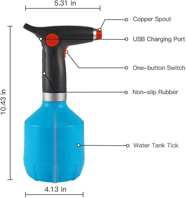 Rechargeable Handheld Automatic Sprayer 1L Soap Dispenser Auto Hand Dispensers
