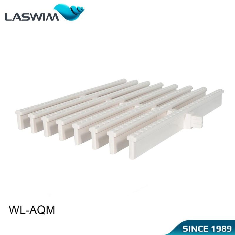 Swimming Pool ABS Bone and White Color Flexible Gutter Grating
