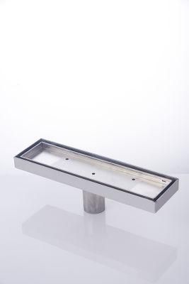 Linear Floor Drain Bathroom Shower Drain Long Drain Channel Stainless Steel Cover