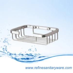 Chrome Plated Bathroom Basket in Stainless Steel (RA-076J)