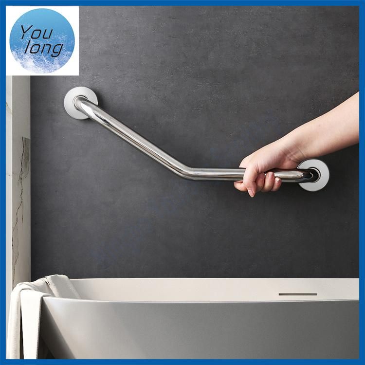 Wholesale Bathroom Safety Handle Wall Mounted Bathtub Handrails Grab Bar with Black Color