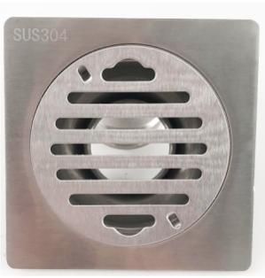 3042.8t SUS304 Sanitary Ware Drainer Stainless Steel Bathroom Accessories Floor Drain Sanding or Polished Single or Double Use