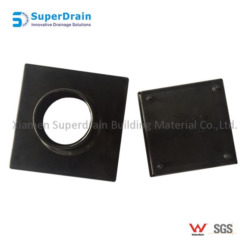 Factory Directly Sale Ss Square Floor Drain Channel with Tile Insert Grate