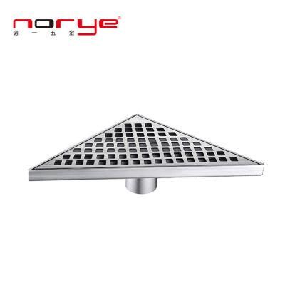 Hot Stainless Steel Triangle Shower Floor Drain for Bathroom