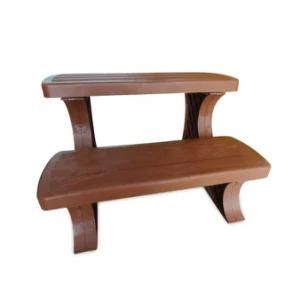 High Quality Outdoor Popular Product Wooden 2 Steps SPA Step for Sale
