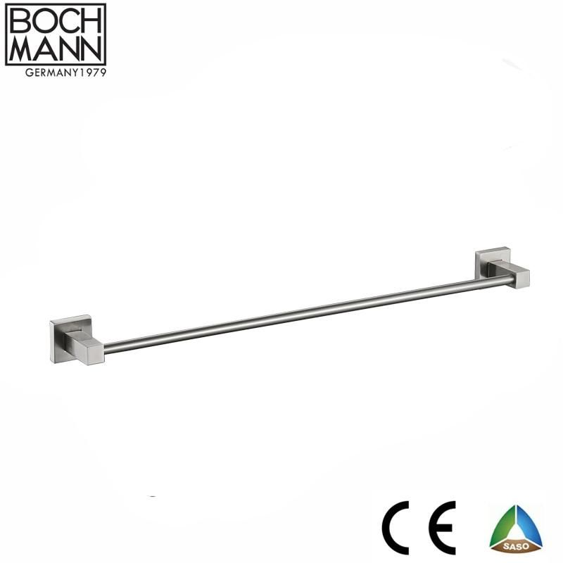 Brush Color Towel Bar and Zinc Body Bathroom Accessories Single Towel Bar