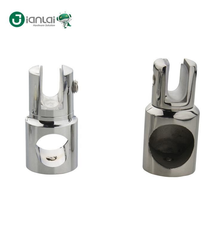 Finish Brass Glass Clamp for Shower Door Support Bar