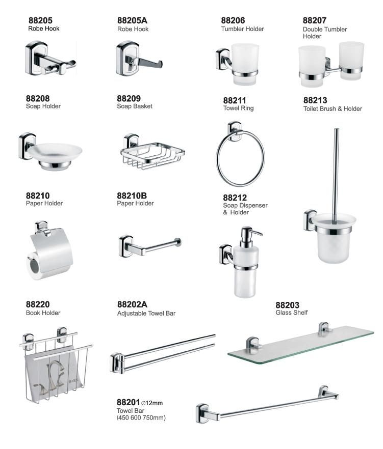 Bathroom Accessory Sets Bath Accessories Set Tissue Holder Cheap Sample Available Chrome Hotel Washroom Toilet Accessories 6 Piece Bathroom Accessories