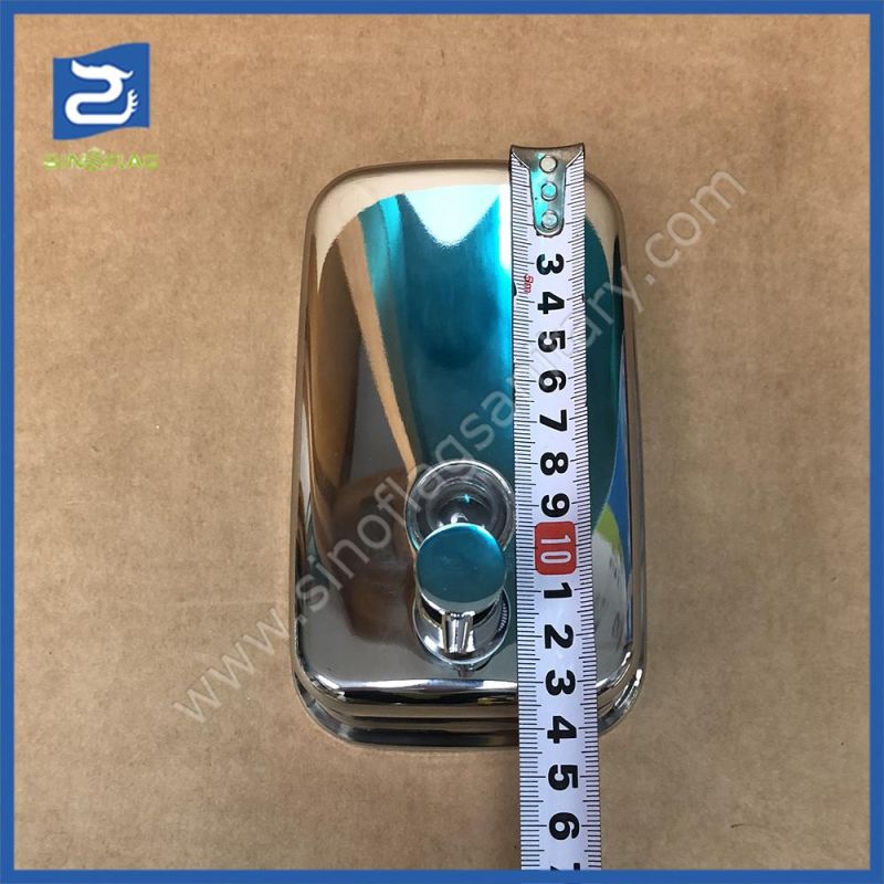 China Manufacturer 500ml Wall Mount Stainless Steel 304 Liquid Hand Soap Dispenser