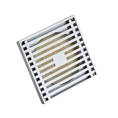 Hot Sale Chrome Square Floor Drain with Anti-Odor