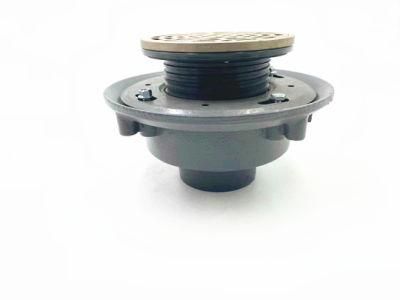 Nickel Bronze Ring Strainer No-Hub Connection Floor Drain