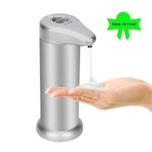 Automatic Foam Soap Dispenser, Rust-Free Aluminum Alloy Sensor Soap Dispenser, Touchless Soap Pump for Bathroom and Kitchen