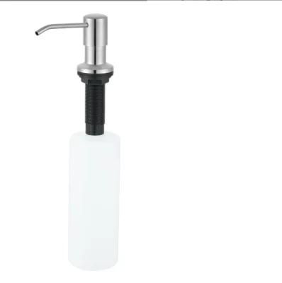 Simple Installation 304 Stainless Steel Silicone Tube Kitchen Sink Soap Dispenser for Kitchen Sink