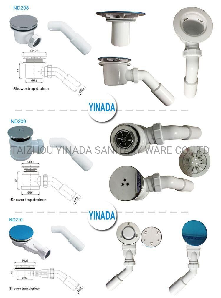 Bathroom Wastewater Plastic Floor Drain Shower Drainer Strainer Swimming Pool Drainer (ND209)