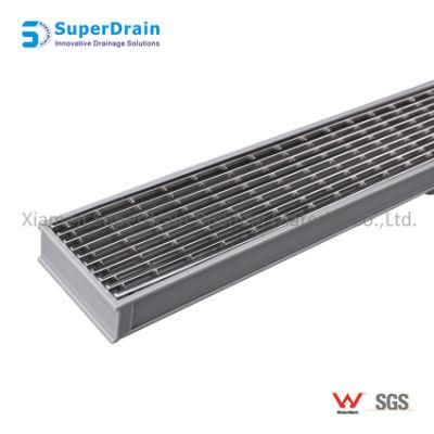 China Supplier SUS Grating with UPVC Splicing Channel Drain Kits