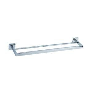 Wall Mounted New Square Style Stainless Steel Double Towel Bar Double Towel Rail