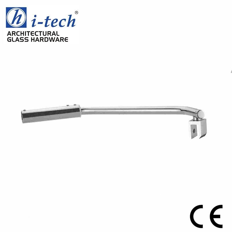 Hi-220n 304 Stainless Steel Bathroom Shower Support Bar Glass Shower Door Grab Bar