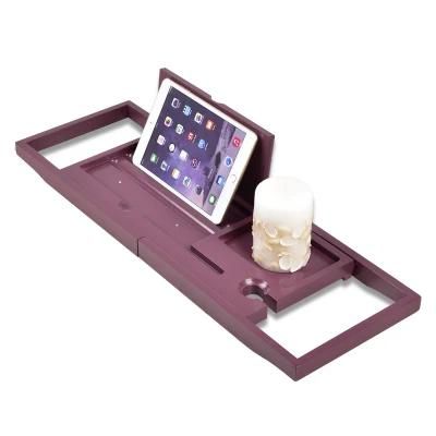 Purple Bath Caddy Bath Tablebath Table Tray for Tub