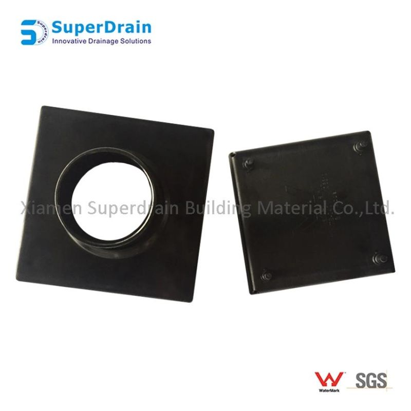 Square Polished Stainless Steel Balcony Bathroom Sanitary Floor Drain