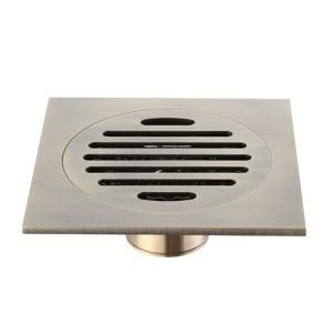 Bronze Brass 120*120 mm Shower Bathroom Floor Drain