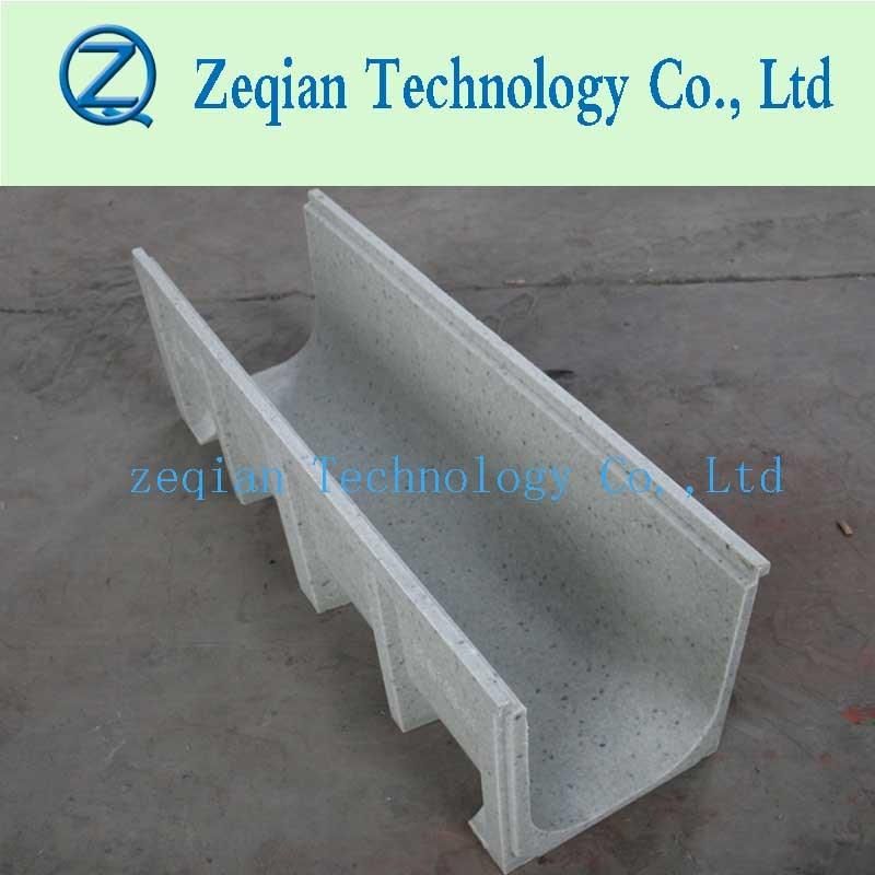 Polymer Edge Trench Drain with High Quality Sloting Cover