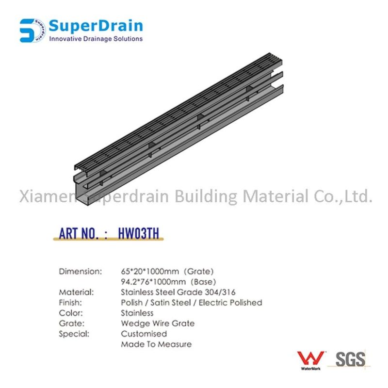 Sdrain Hw03th SUS Drain Kits for Threshold Kitchen