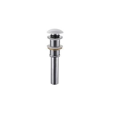 Ceramic Bathroom Sink Pop up Drain Stopper with Overflow by Polished Chrome
