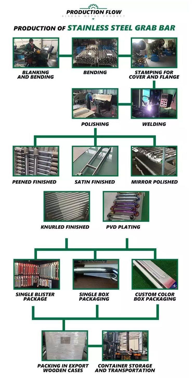 OEM Commode Safety Ada SS304 Grab Rails